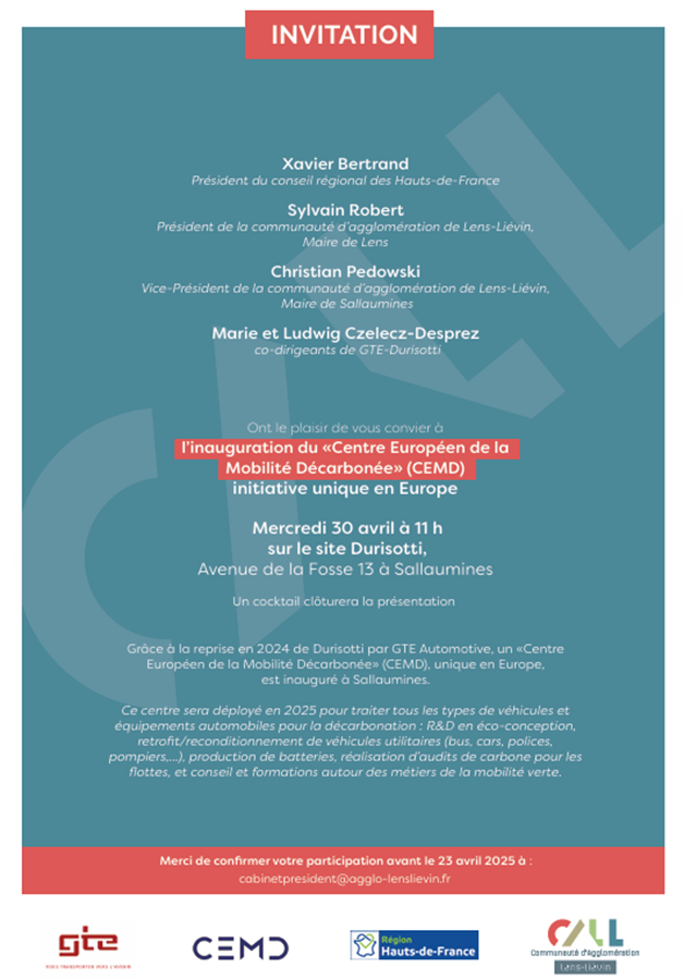 Inviation de la CALL